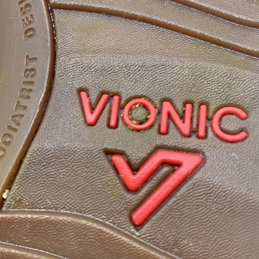Vionic High Tide Tan Cork Platform  Flip Flop Sz 11 VIO0120
